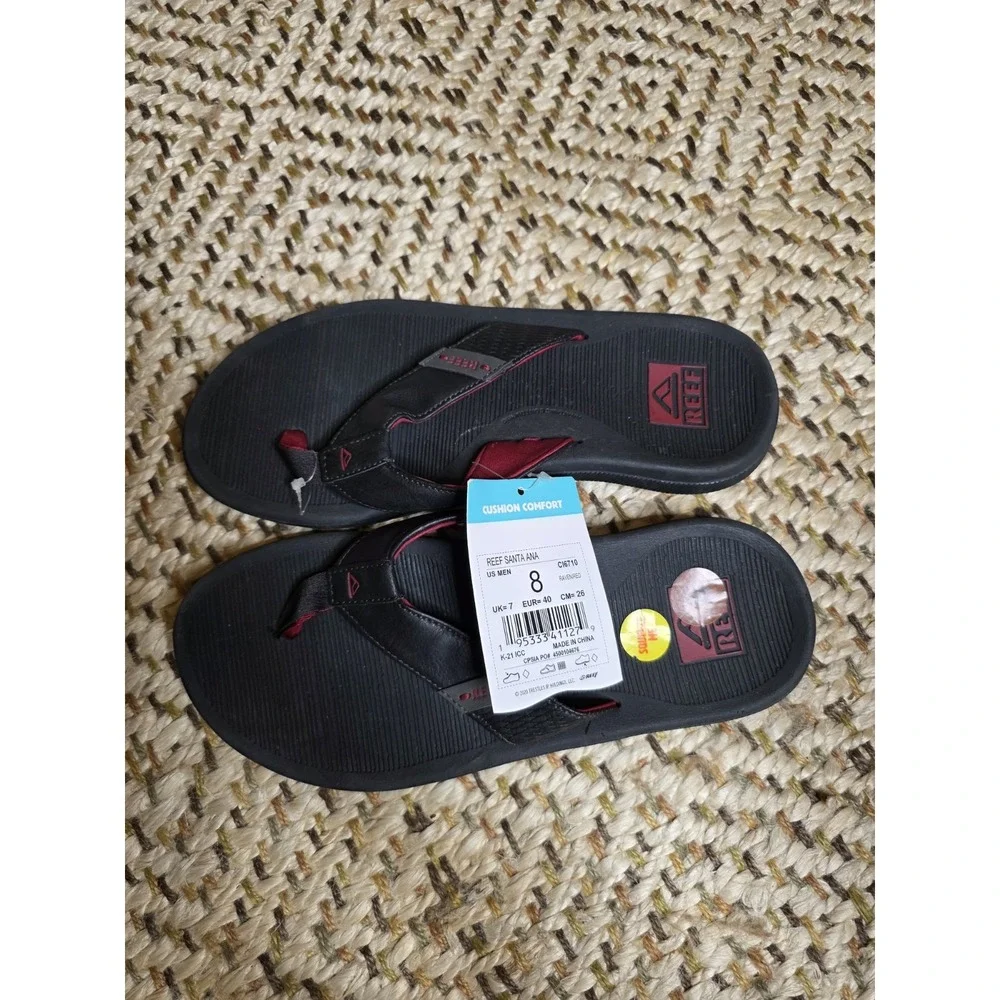 Reef Mens 8 Santa Ana Summer Beach Holiday Sliders Sandals Flip‎ Flops NWT B2